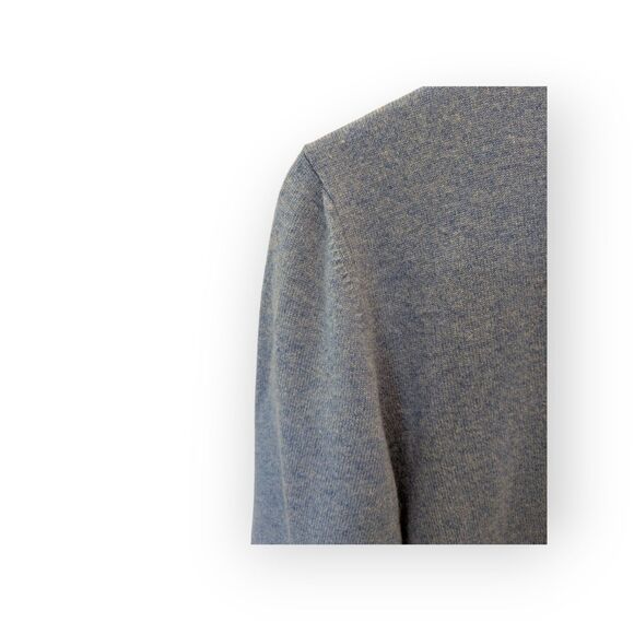 Zanieri Made in Italy 100% Cashmere Blue V-Neck Men's Sweater Size XL - Picture 4 of 6